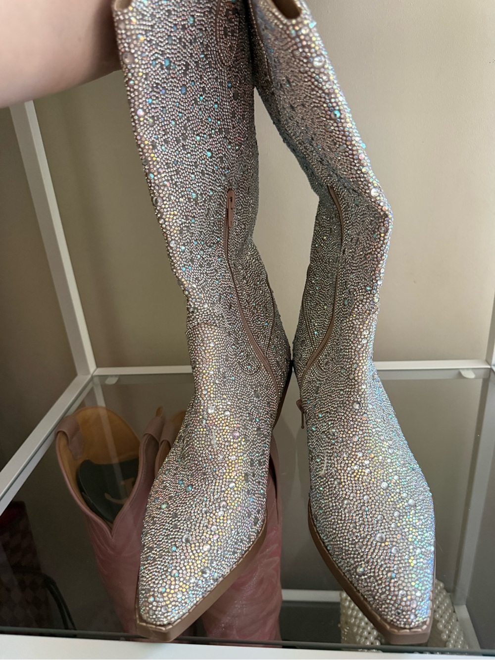 NWOT Rhinestone Cowboy boots - Picture 2 of 7